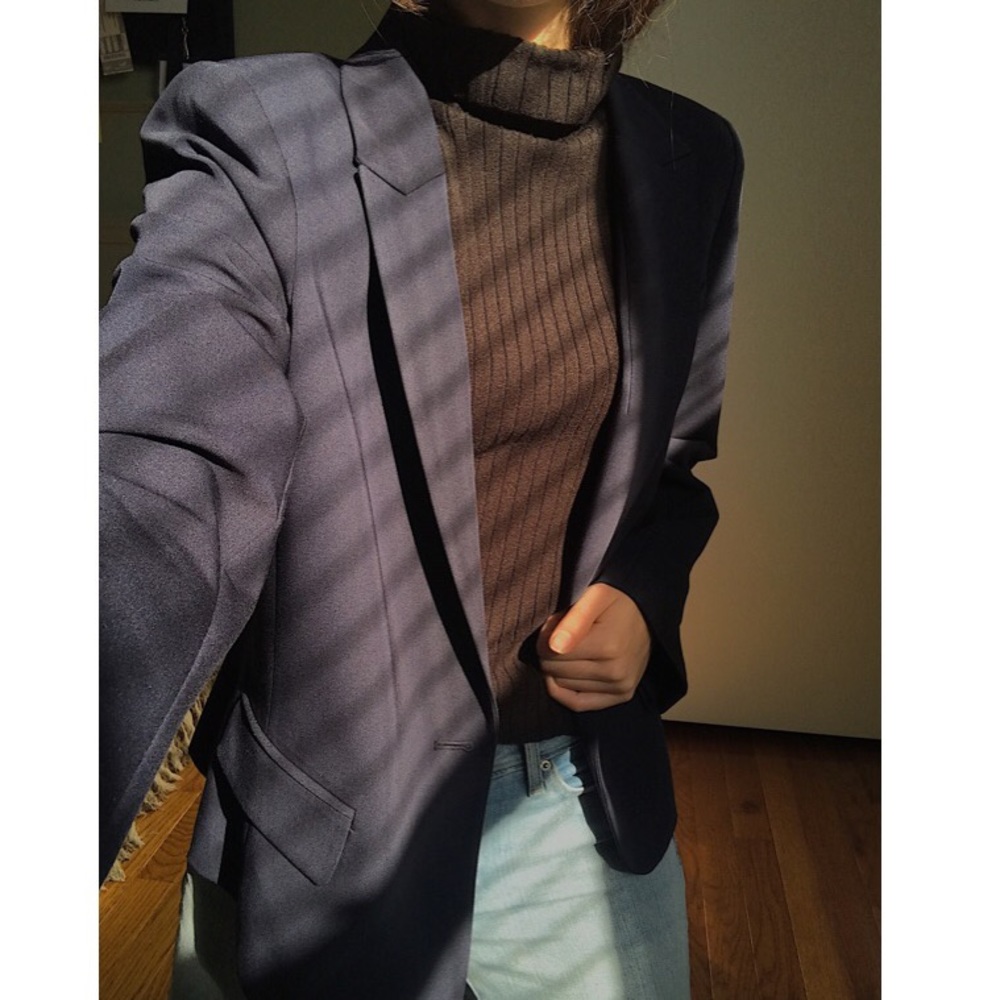 Plus size TH Navy Blue Blazer